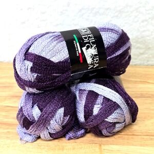 Filatura Di Crosa 3 Yarn Lot Color Name Partita 16.5 Yards